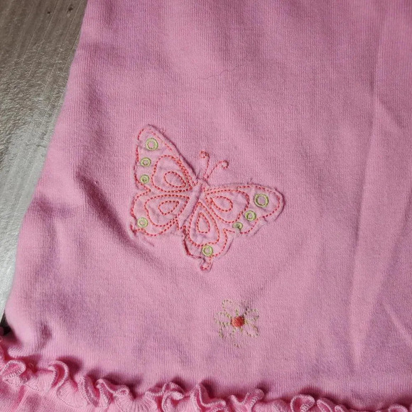 baby greendog pink butterfly baby girl's dress size 6-9 months 100% cotton - Picture 11 of 11